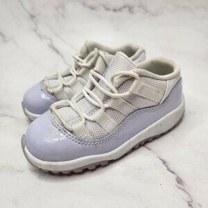 Nike Air Jordan 11 Retro Low Purple White Shoes Toddler Sneakers Girls 8 (8C)